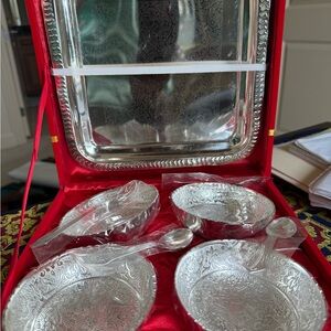 Silver Serveware Set